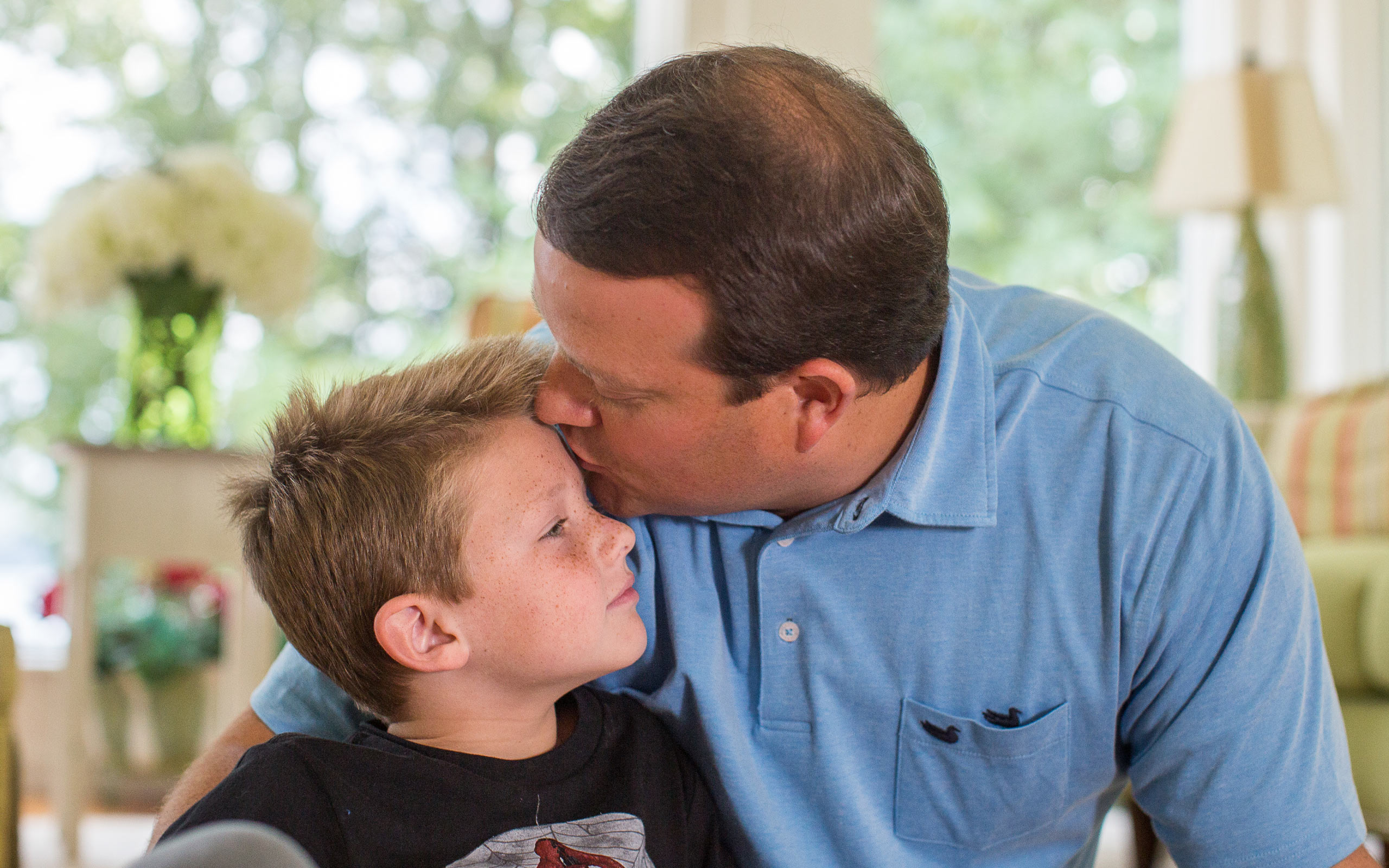 Donnan, diagnosed with aHUS at 39 years old, and his son